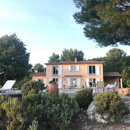 Villa "Le Sortilege" Vue Panoramique Et Piscine Tourtour Eksteriør billede