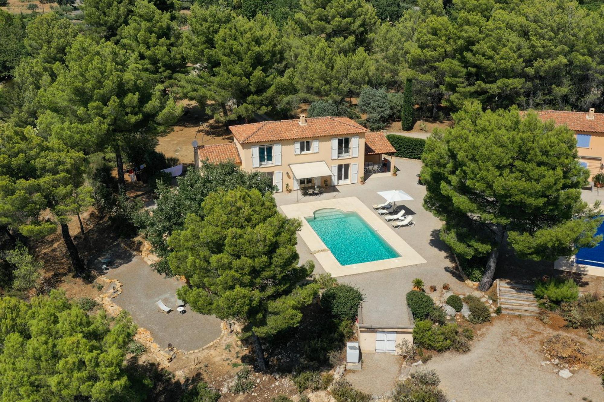 Villa "Le Sortilege" Vue Panoramique Et Piscine Tourtour Eksteriør billede