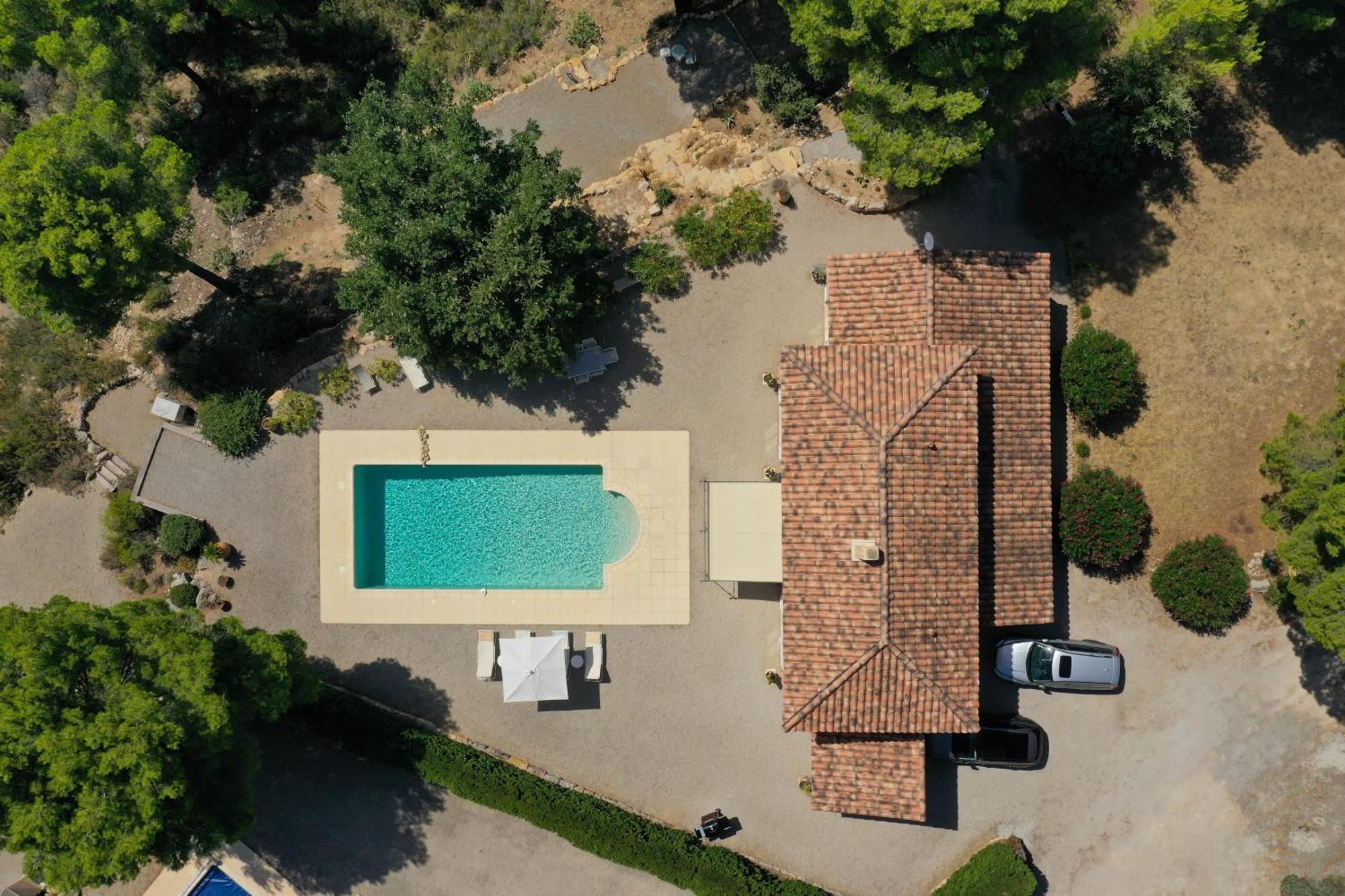 Villa "Le Sortilege" Vue Panoramique Et Piscine Tourtour Eksteriør billede