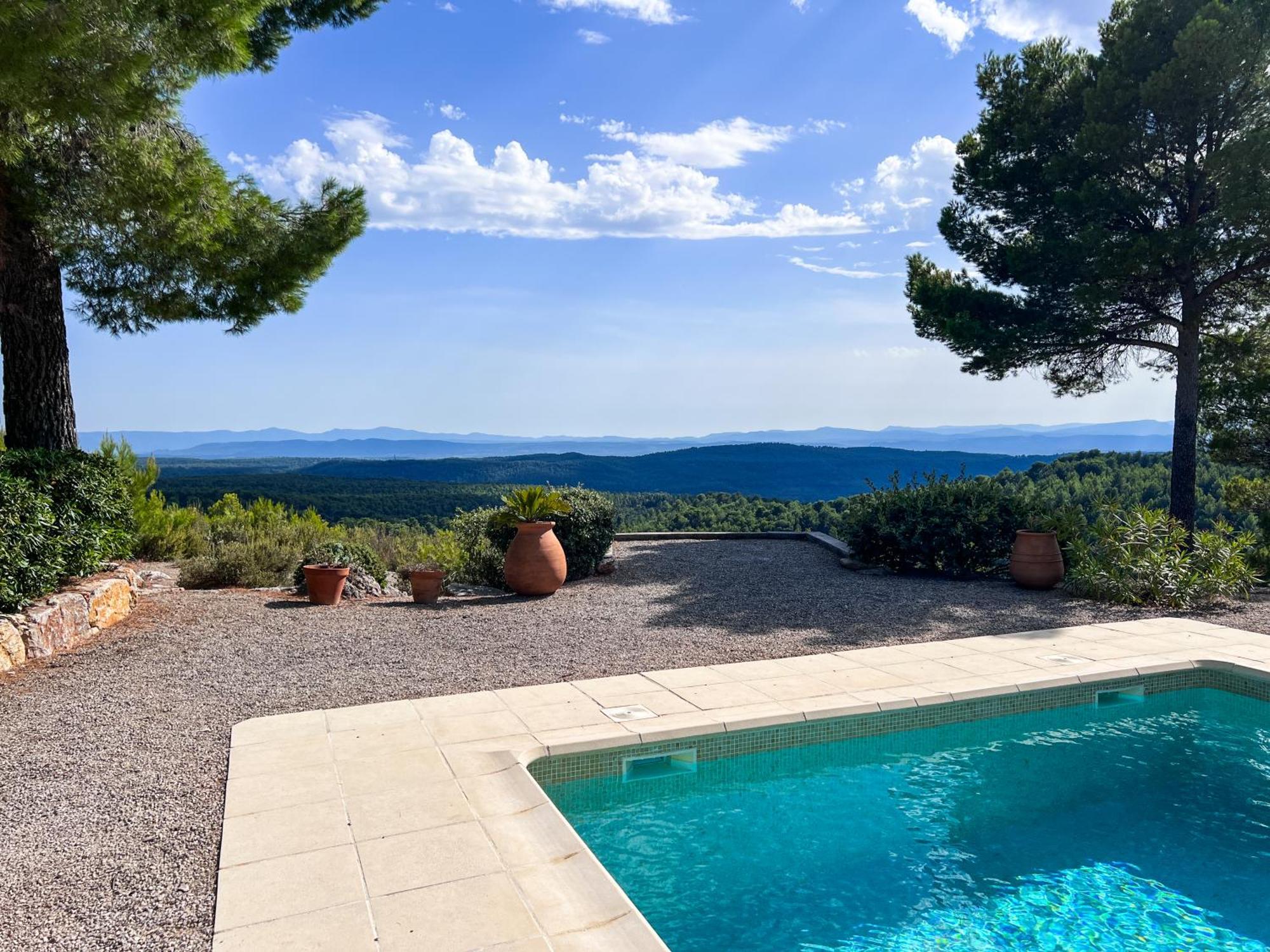 Villa "Le Sortilege" Vue Panoramique Et Piscine Tourtour Eksteriør billede