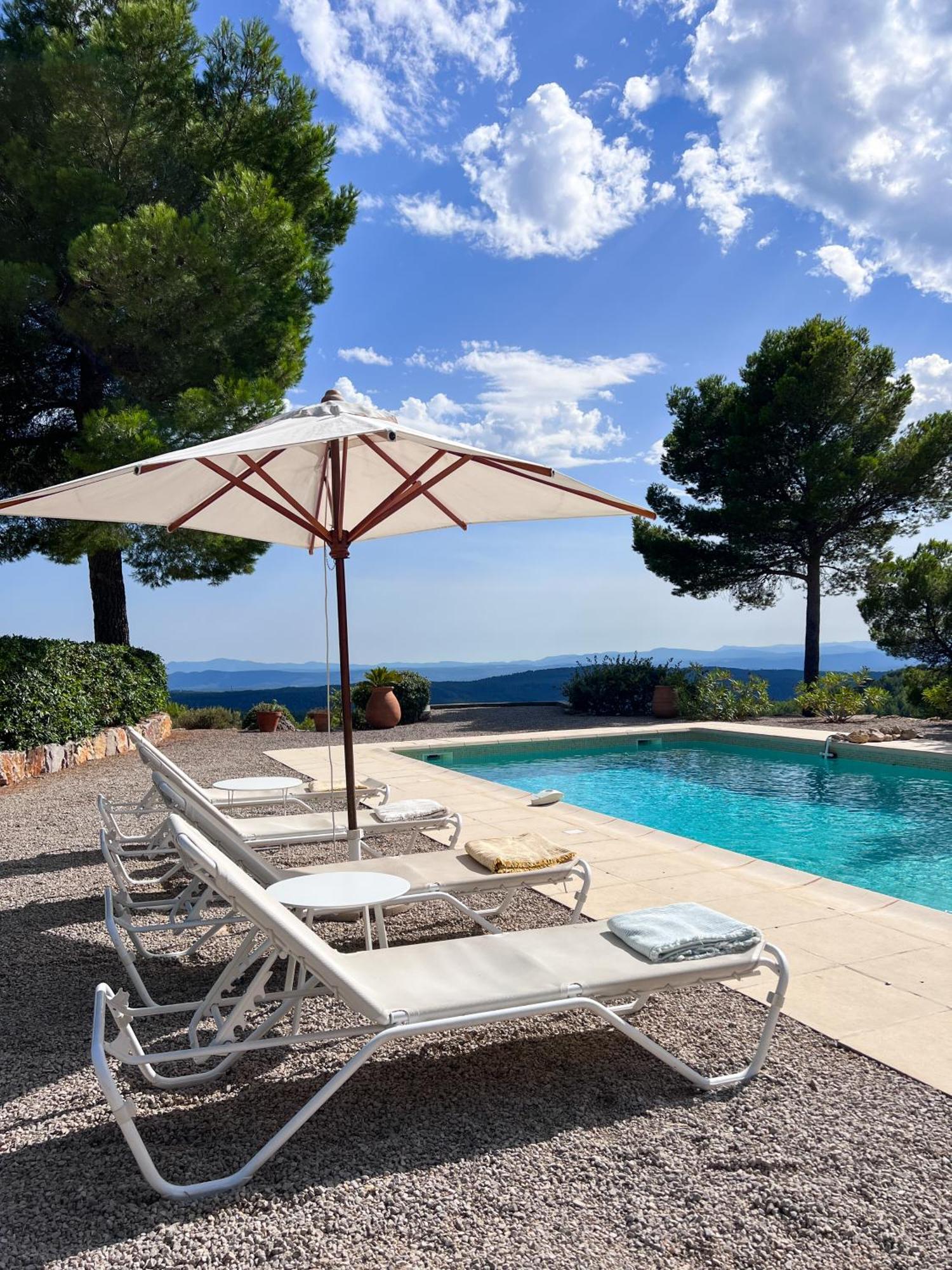 Villa "Le Sortilege" Vue Panoramique Et Piscine Tourtour Eksteriør billede