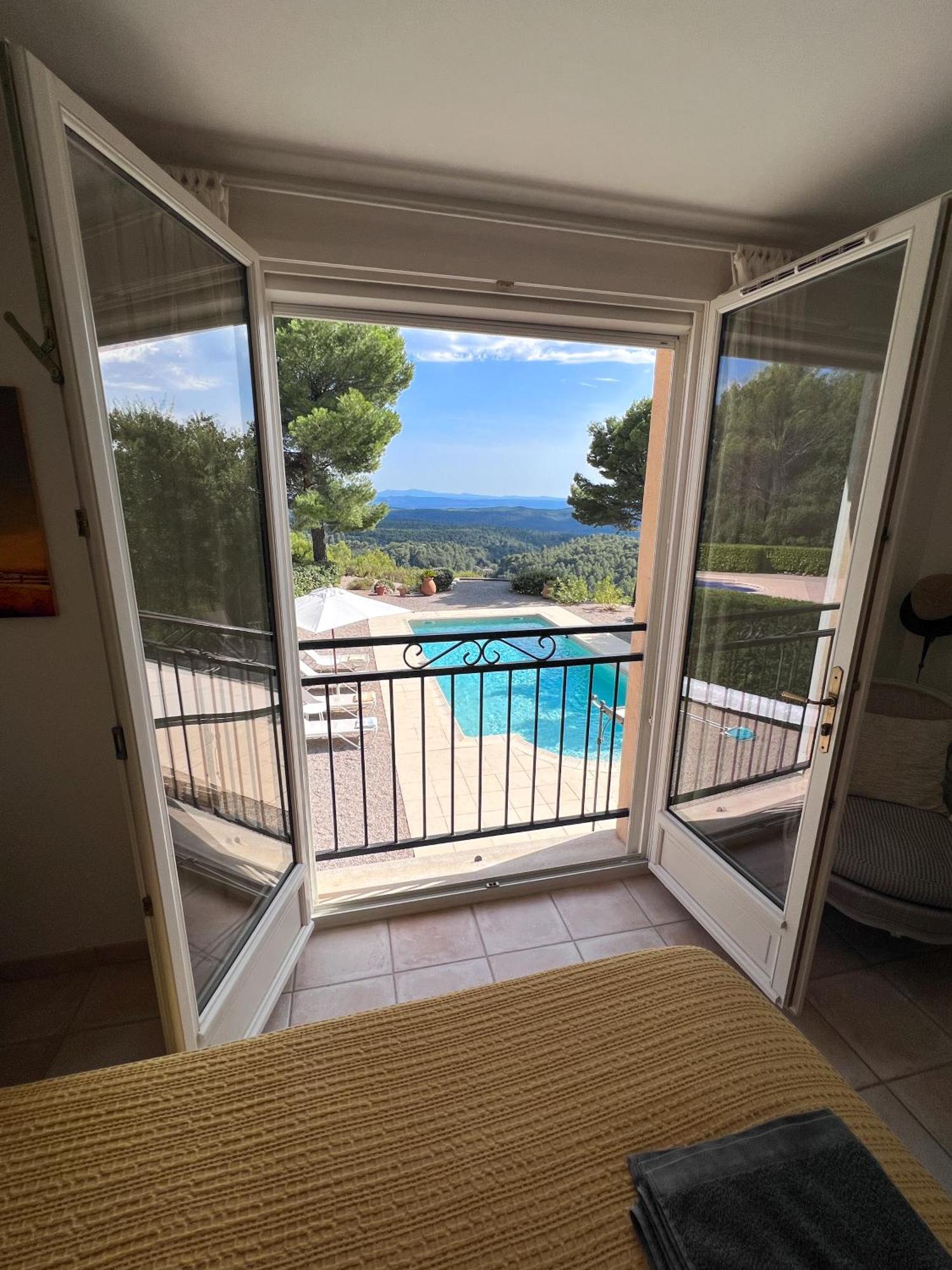 Villa "Le Sortilege" Vue Panoramique Et Piscine Tourtour Eksteriør billede