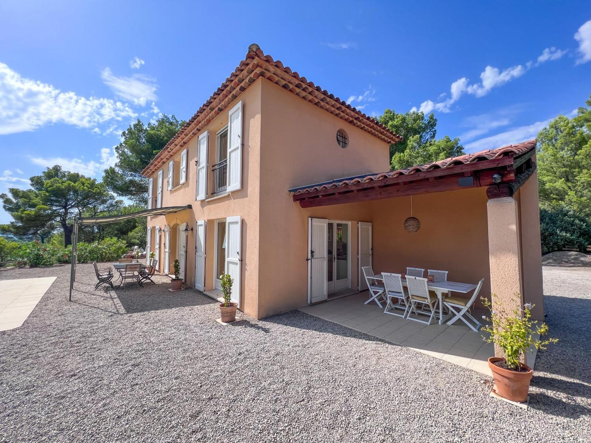 Villa "Le Sortilege" Vue Panoramique Et Piscine Tourtour Eksteriør billede
