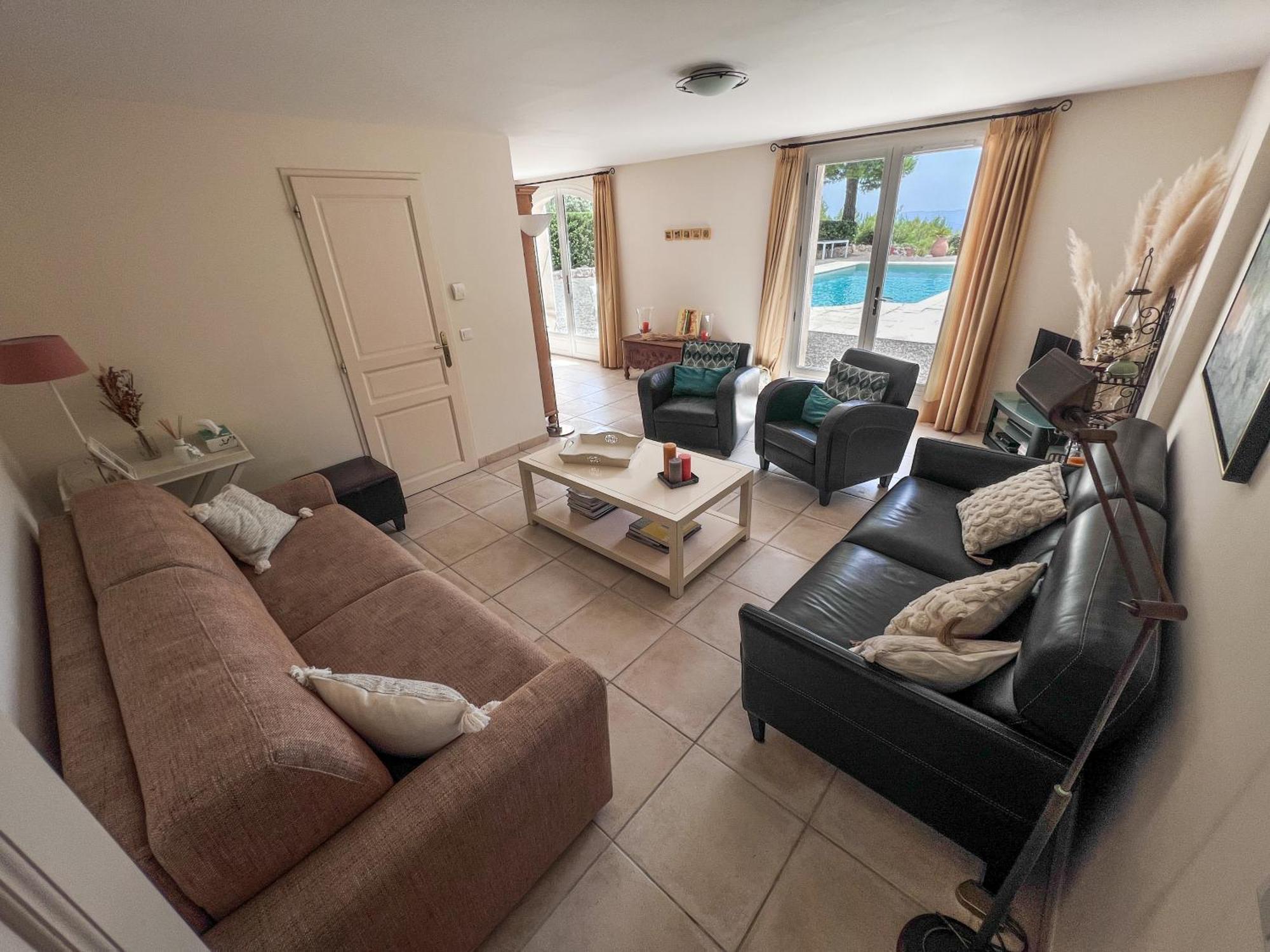 Villa "Le Sortilege" Vue Panoramique Et Piscine Tourtour Eksteriør billede
