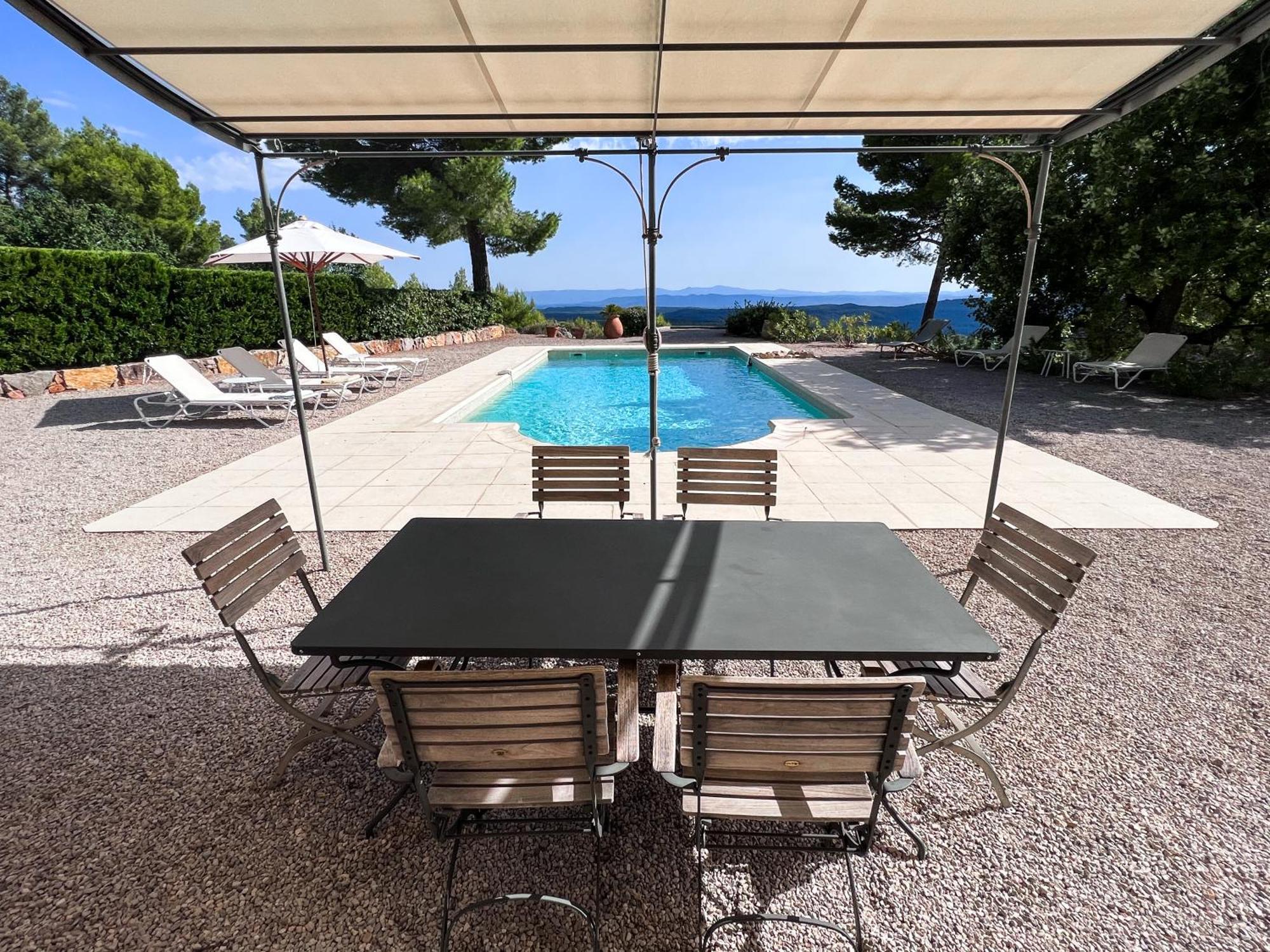 Villa "Le Sortilege" Vue Panoramique Et Piscine Tourtour Eksteriør billede
