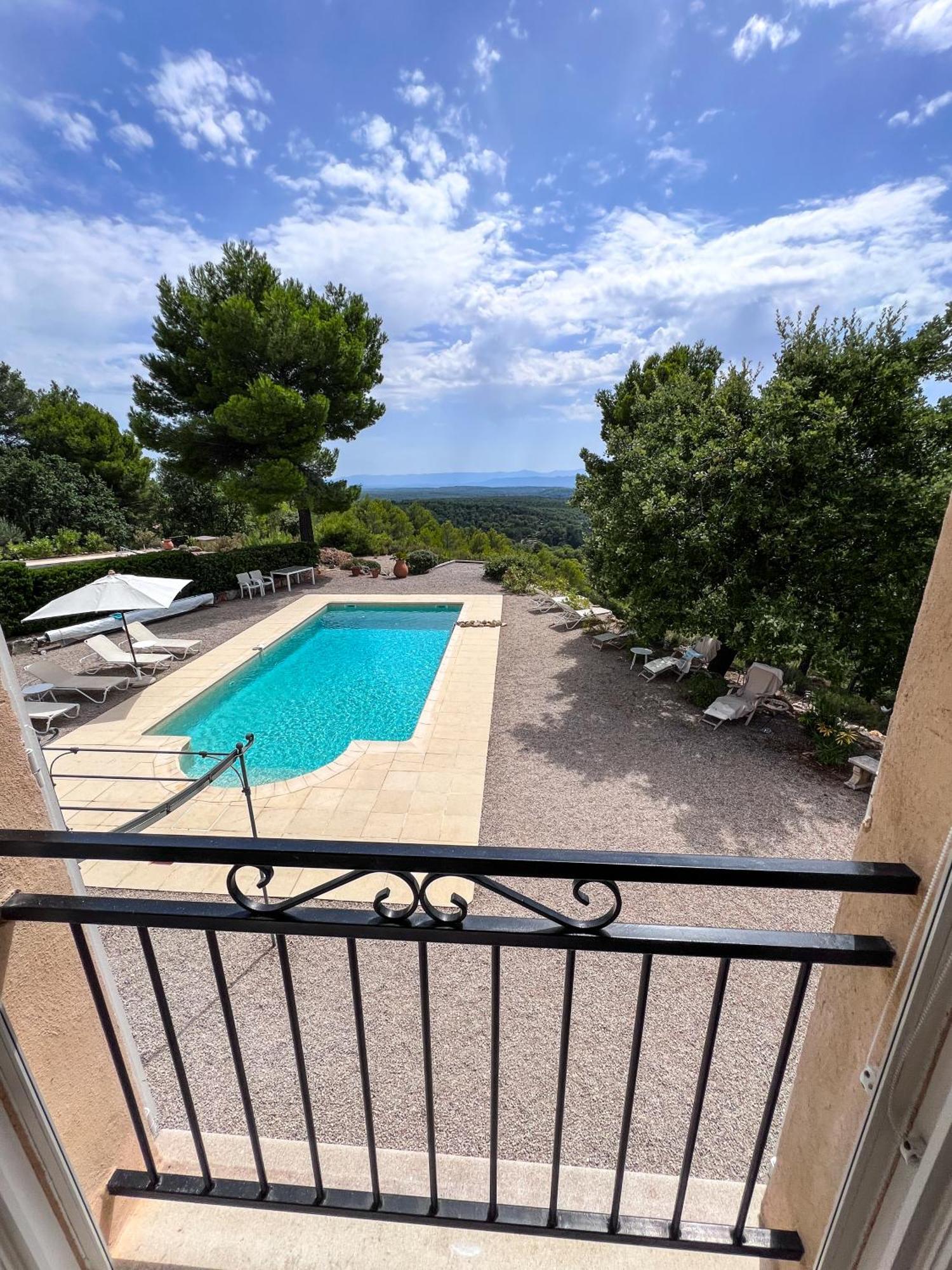 Villa "Le Sortilege" Vue Panoramique Et Piscine Tourtour Eksteriør billede